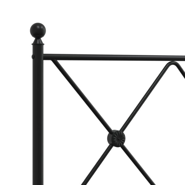 Cabeceira de cama 75 cm metal preto M 5