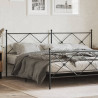 Cabeceira de cama 200 cm metal preto 1