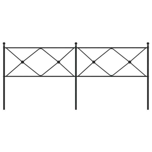 Cabecero de metal negro 200 cm M 4