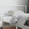 Cabeceira de cama 107 cm metal branco 1