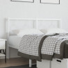 Cabeceira de cama 135 cm metal branco 1