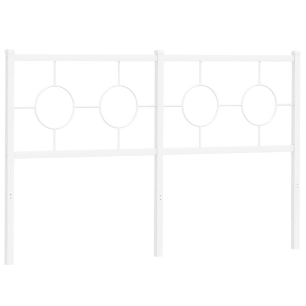 Cabeceira de cama 135 cm metal branco M 2