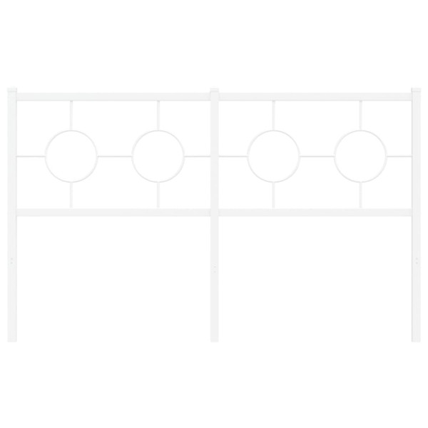 Cabeceira de cama 135 cm metal branco M 3