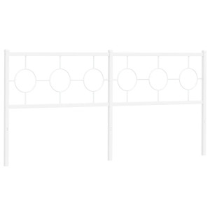 Cabeceira de cama 180 cm metal branco H