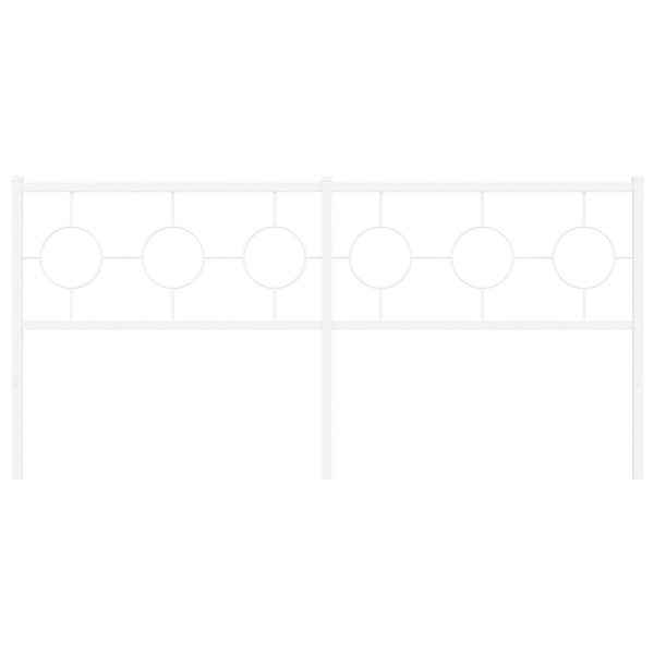 Cabeceira de cama 180 cm metal branco M 3