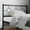 Cabeceira de cama 107 cm metal preto 1