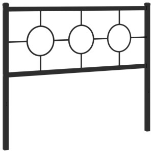 Cabecero de metal negro 107 cm H