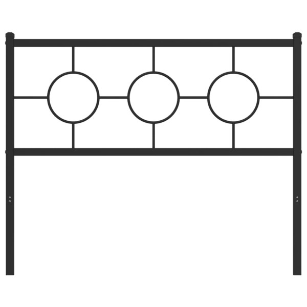 Cabecero de metal negro 107 cm M 3
