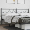 Cabeceira de cama 193 cm metal preto 1