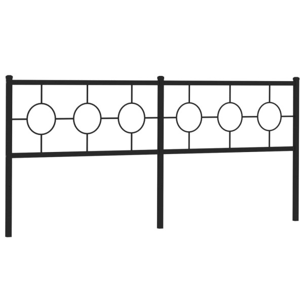 Cabeceira de cama 193 cm metal preto M 2