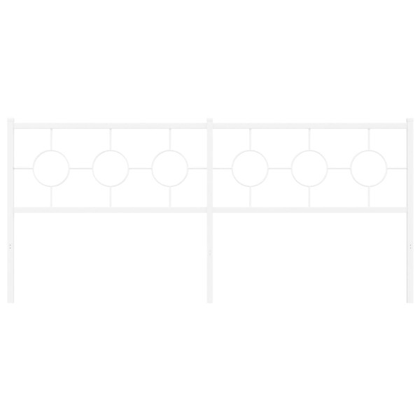 Cabecero de metal blanco 200 cm M 3