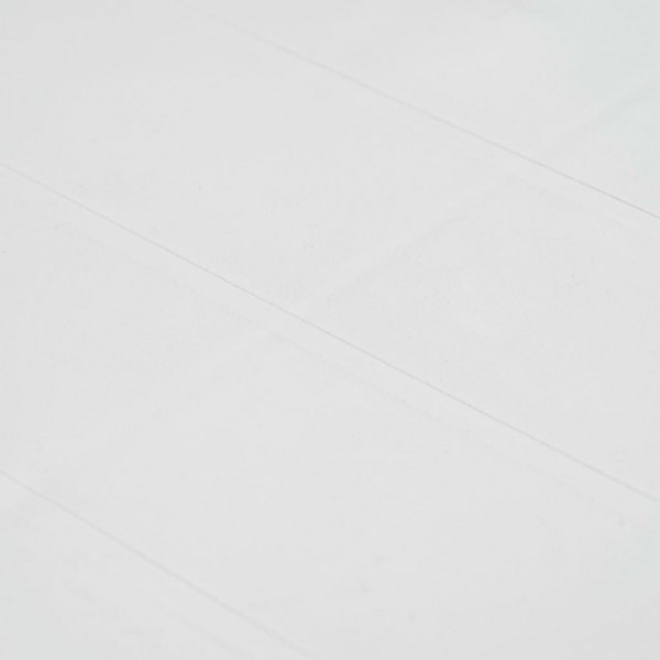 Mesa de jardim 79x79x72 cm plástico branco com aspeto de vime M 2