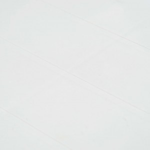 Mesa de jardim 220x90x72 cm plástico branco com aspeto de vime H