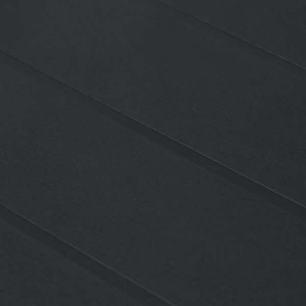 Mesa de jardín de plástico aspecto ratán gris 220x90x72 cm M 2