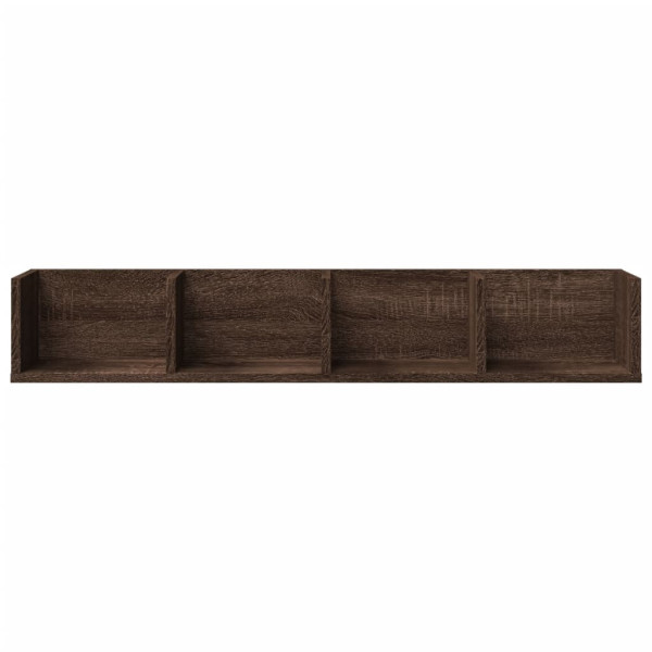 Mueble de pared madera de ingeniería marrón roble 99x18x16.5 cm M 5