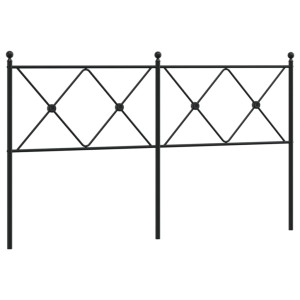 Cabecero de metal negro 150 cm H