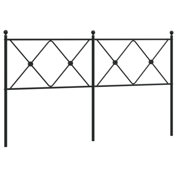 Cabeceira de cama 150 cm metal preto M 2