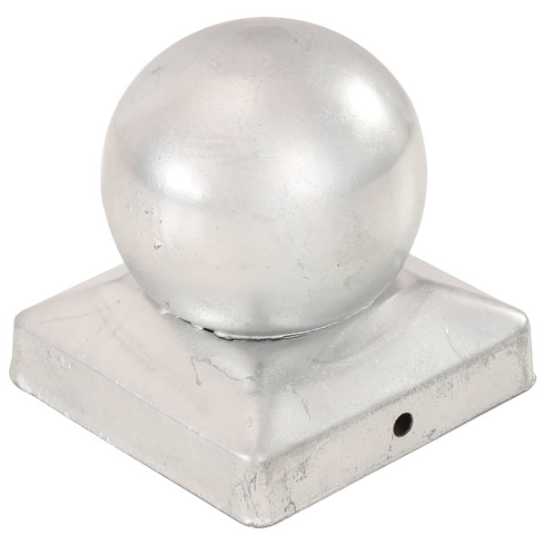 Tapas para postes 6 uds metal galvanizado globo final 91x91 mm M 2