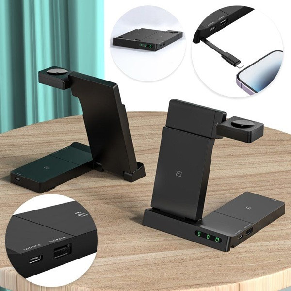 Cargador inalámbrico Muvit MCWIR0011 20W negro M 3