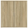 Aparador de madera de ingeniería roble Sonoma 79x38x80 cm 5