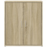 Aparador de madera de ingeniería 2 uds roble Sonoma 60x31x70 cm 5