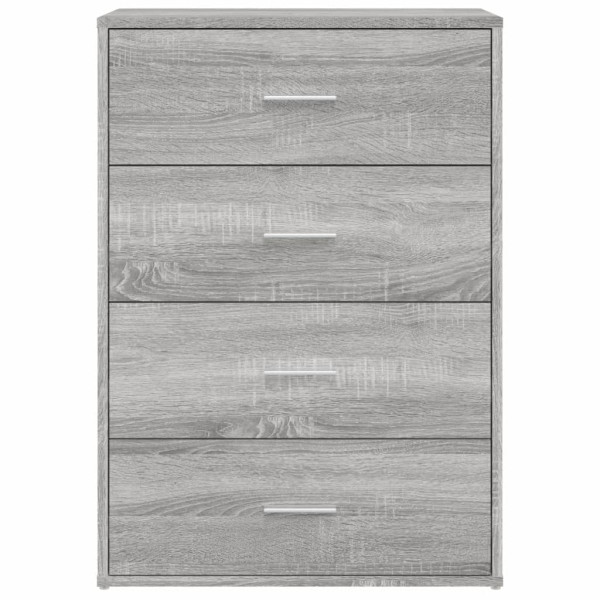 Aparadores 2 uds madera de ingeniería gris Sonoma 60x31x84 cm M 5