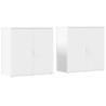 Aparadores 2 pcs 79x38x80 cm derivados de madeira branco 2