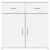 Aparadores 2 pcs 79x38x80 cm derivados de madeira branco 5