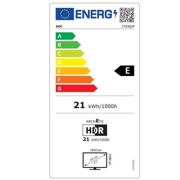 Monitor AOC 27" VA 27E3QAF negro M 6