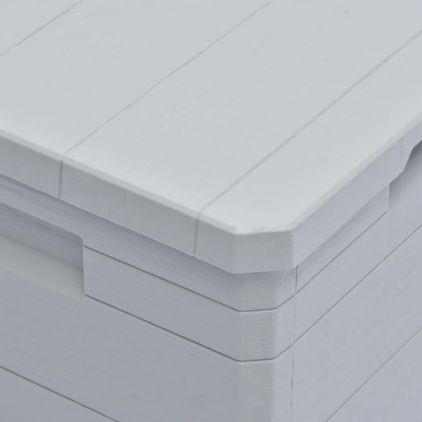 Caja de almacenamiento de jardín 90 L gris claro M 2