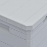 Caja de almacenamiento de jardín 90 L gris claro 2