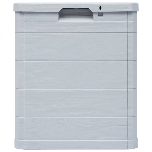 Caixa de arrumação para jardim 90 L cinzento claro M 4