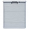Caja de almacenamiento de jardín 90 L gris claro 4