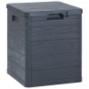 Caja de almacenamiento de jardín 90 L gris antracita 1
