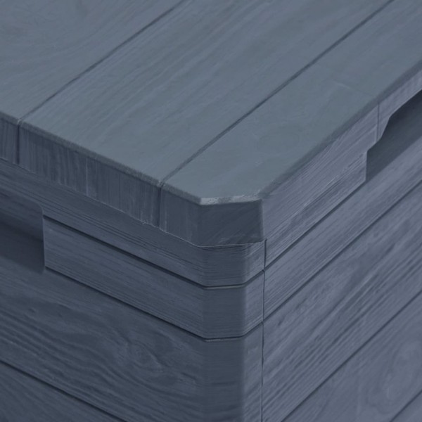 Caja de almacenamiento de jardín 90 L gris antracita M 3