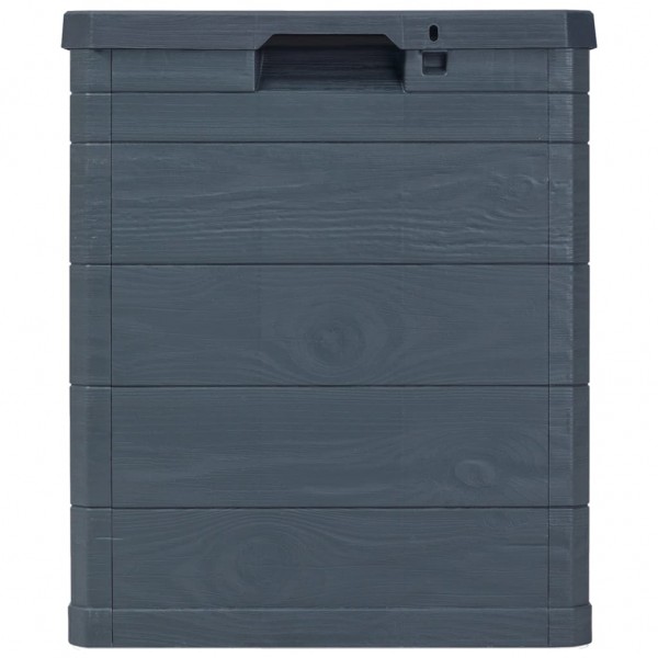 Caja de almacenamiento de jardín 90 L gris antracita M 5