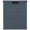 Caja de almacenamiento de jardín 90 L gris antracita 5