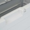 Caja de almacenamiento de jardín 280 L gris claro 3