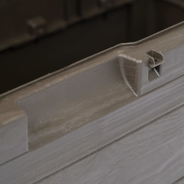 Caixa de arrumação para jardim 280 L castanho M 3