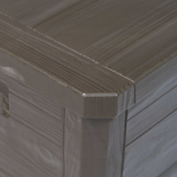 Caja de almacenamiento de jardín 280 L marrón M 4
