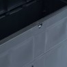 Caixa de arrumação para jardim 320 L preto 4