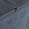 Caixa de arrumação para jardim 320 L preto 5