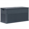 Caja de almacenamiento de jardín 320 L gris antracita 1