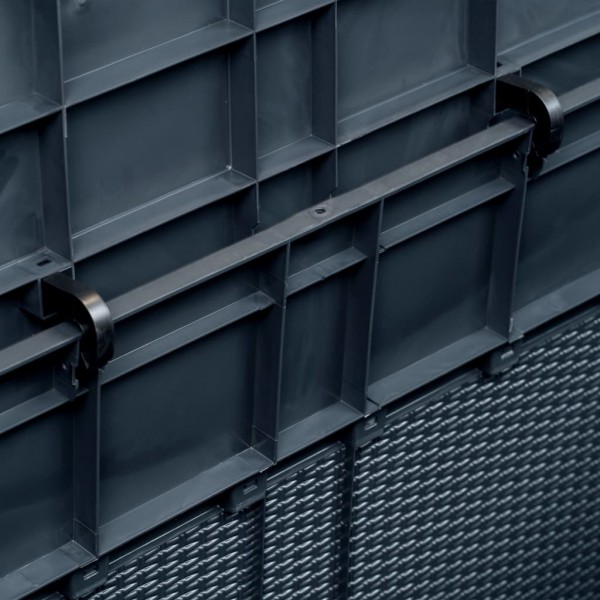 Caja de almacenamiento de jardín 320 L gris antracita M 2