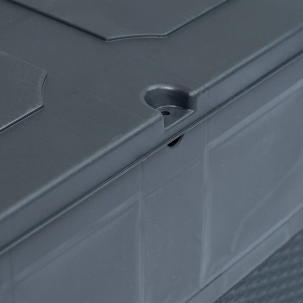Caja de almacenamiento de jardín 320 L gris antracita M 5