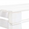 Banco de paletes para jardim madeira branco 3