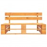 Banco pallet para jardim madeira marrom mel 2