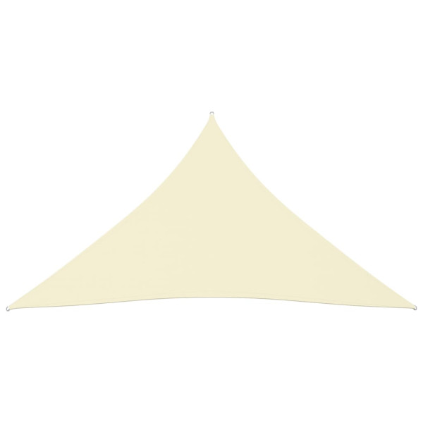 Toldo de vela triangular tela Oxford color crema 6x6x6 m M 2