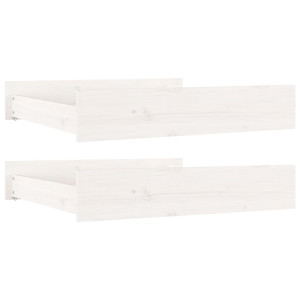 Cajones de cama 2 unidades madera maciza de pino blanco H