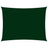 Toldo de vela rectangular tela Oxford verde oscuro 2.5x4.5 m 1